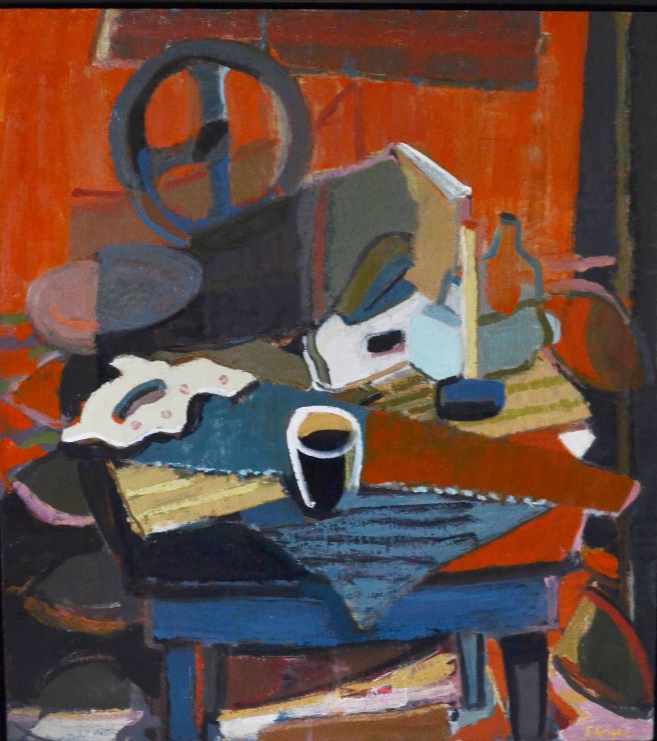 "Still Life with Tools", 40" X 36", oil on linen, 2015