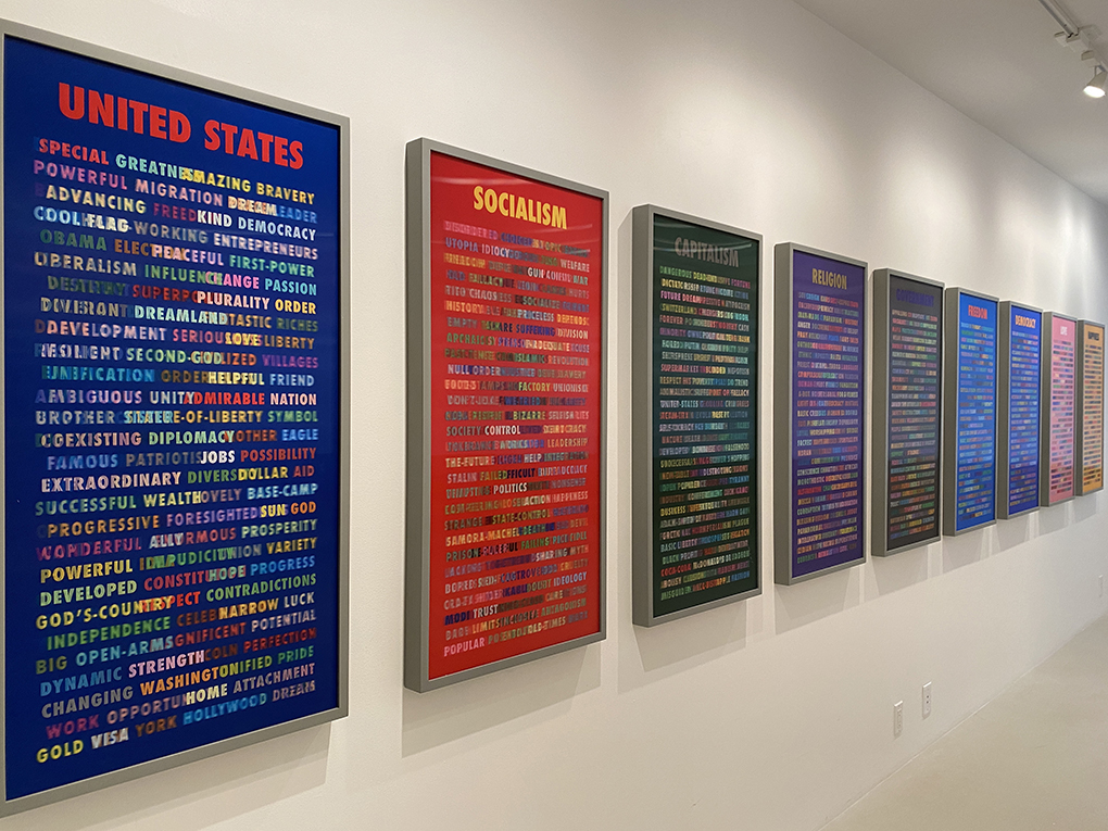 WORDS on WORDS, 2019
Set of 13, Solos, Lenticular Prints 20 x 40 in